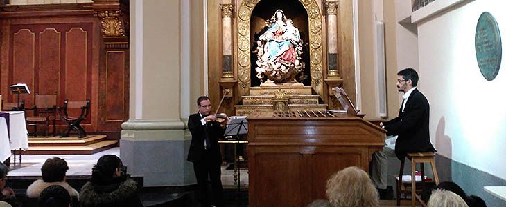Concierto organo y violín en Olivar