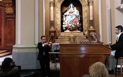 Concierto organo y violín en Olivar