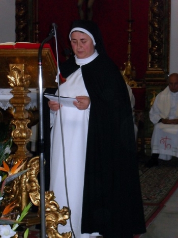 Profesión solemne de sor Pilar de Santo Domingo