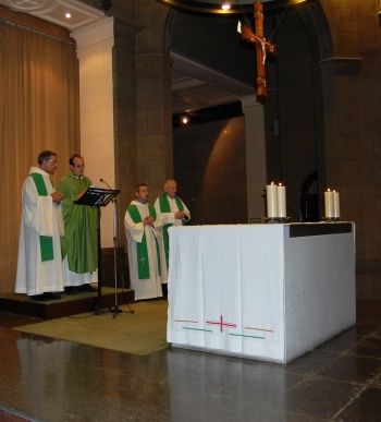 Primera misa en su convento de Sta. Catalina de Ba