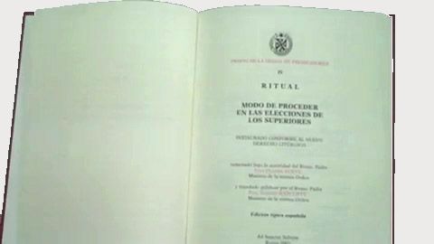 Ritual en las elecciones de superiores O.P.